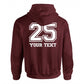 25 Back Print w/ Text Personalisation