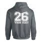 26 Back Print w/ Text Personalisation