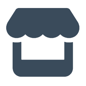 Shop Icon Dark Blue