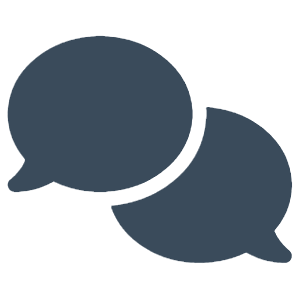 Chat Icon Dark Blue